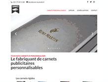 Tablet Screenshot of carnets-publicitaires.com